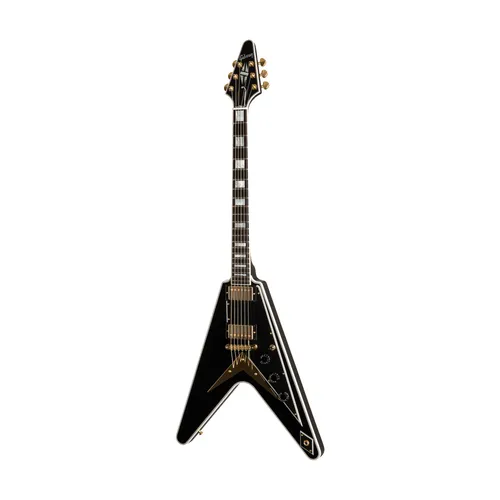 Gibson Flying V Custom Ebony E-Gitarre – Edles Design und Vielseitiger Sound - Die Gibson Flying V Custom Ebony vereint stilvolles Design mit hochwertiger Verarbeitung. Mit zwei Humbuckern und separaten Volume-Reglern bietet sie vielfältige Klangmöglichkeiten für den kreativen Musiker.