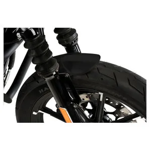 Puig Vorderrad Kotflügel für Custombikes - Verkleidungsteile für Harley-Davidson Sportster 883 Iron - Hochwertiger, mattschwarzer Aluminium-Kotflügel für einen individuellen Custom-Look, der sofort ins Auge fällt.