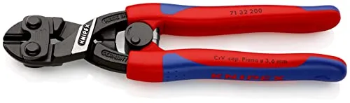 KNIPEX CoBolt Kompakt-Bolzenschneider auf SB-Karte mit schlanken Mehrkomponenten-Hüllen 200 mm, 71 32 200 SB