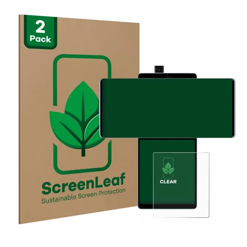 2x ScreenLeaf Displayschutzfolie für LG Wing (Hinteres Display) nachhaltig