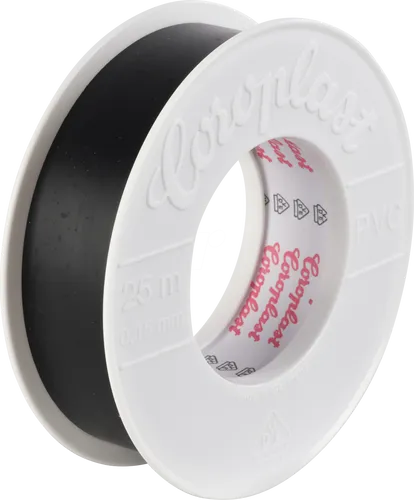 CORO 1459 - Elektroisolierband 301 KB4, 25 m, 25 mm, schwarz