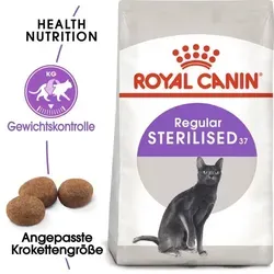 ROYAL CANIN Sterilised 2kg - Premium-Katzenfutter für kastrierte Katzen, ideal zur Gewichtskontrolle und Unterstützung gesunder Harnwege dank L-Carnitin.
