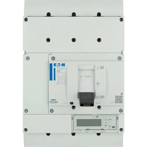 Eaton Leistungsschalter NZMH4-4-PX1600/VAR 1600A - Leistungsschalter NZMH4-4-PX1600/VAR mit 1600A, ideal für industrielle Anwendungen, bietet hohe Kurzschlussschutzwerte und ist für die Hutschienenmontage geeignet.