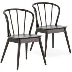 VS Venta-stock Stuhl, Schwarz, Holz, 47x83x59 cm, Esszimmer, Stühle, Esszimmerstühle, Vierfußstühle