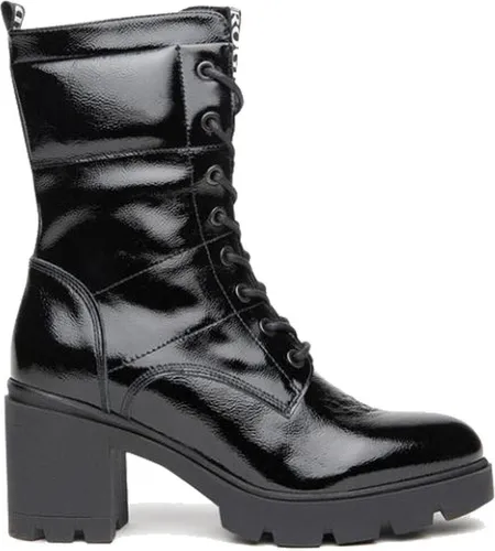 Nero Giardini Stiefelette Leder Schwarz - 40 - Elegante Stiefelette aus hochwertigem Leder mit 8 cm Blockabsatz und seitlichem Reißverschluss. Ideal für stilvolle Winteroutfits und perfekten Tragekomfort.