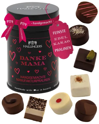 Hallingers Danke Mama Manufaktur Pralinen handgemacht ohne Alkohol