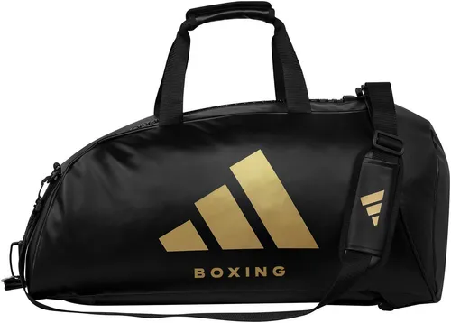 adidas Performance 2in1 Sporttasche PU Boxing - Praktische 2in1 Sporttasche von adidas: vielseitig einsetzbar als Tasche oder Rucksack, aus hochwertigem PU-Kunstleder, mit praktischem Zugang durch Boxhandschuhe und zusätzlichen Außentaschen. Ideal für Kampfsportarten.