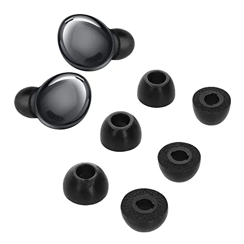 kwmobile 6X Ersatz In Ear Kopfhörer kompatibel mit Samsung Galaxy Buds Pro - 3 Größen - Polster Ohrstöpsel In-Ear Ohrhörer - Schwarz