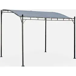 Alice's Garden Brestum Pergola 3 x 2,5 m - Pavillon mit verstärktem Stahlgestell und robustem Polyester-Zeltdach, ideal für entspannte Stunden im Garten oder auf der Terrasse.