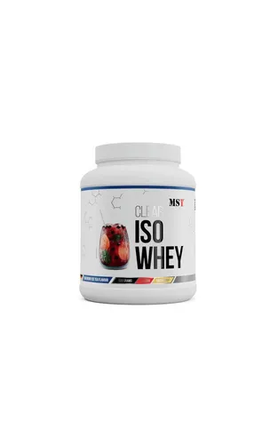 MST Nutrition Iso Clear 500g - Blueberry Ice Tea Pulver - Hochwertiges Molkenproteinisolatpulver mit erfrischendem Blueberry Ice Tea Geschmack. Ideal für die Unterstützung der täglichen Proteinaufnahme. Perfekt vor oder nach dem Training.