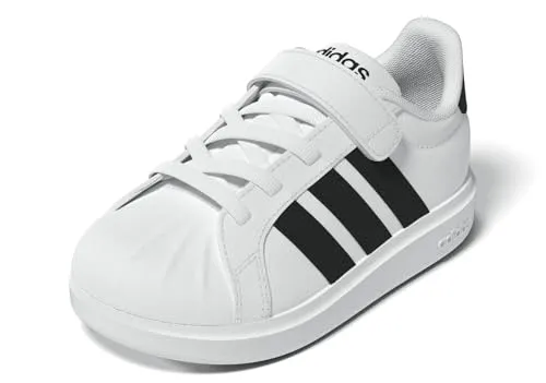 adidas STREETTALK Sneaker für Kinder - Cloud White - Sportlicher Sneaker in Größe 25 mit praktischem Klettverschluss und robustem Gummi-Laufsohlenmaterial. Ideal für aktive Kinder, die bequem und stylish unterwegs sein möchten.