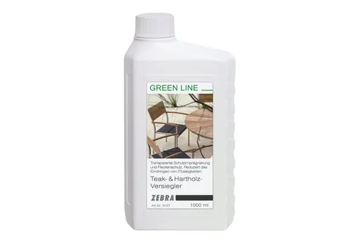 Zebra Teak Versiegelung 1L - Hochwertige Teakholzversiegelung, schützt vor Verwitterung und UV-Strahlen, ideal für Gartenmöbel und Terrassen.