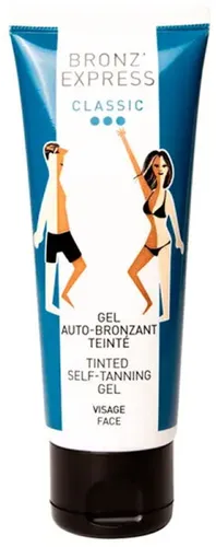 Académie Bronz'Express Gel Teinté 75 ml - Getöntes Selbstbräunungsgel - Selbstbräuner für das Gesicht, sorgt sofort für eine zarte Bräune und ein strahlendes Aussehen. Perfekt für einen natürlichen Glow!