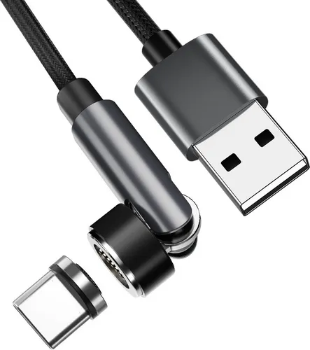 INF Magnetisches Ladekabel mit USB-C-Stecker Schwarz 1 m