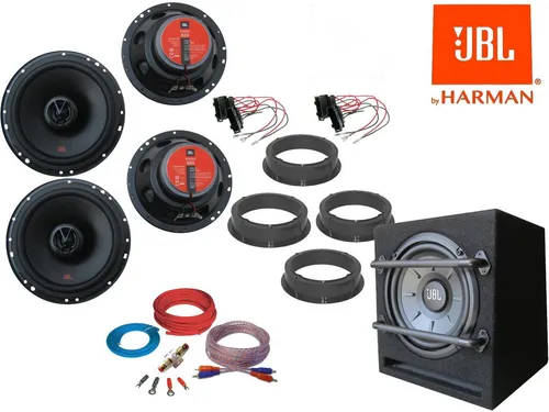 DSX JBL Subwoofer Set für VW Golf VII - 680 W - Car-HiFi-Lautsprecher mit kraftvollem 680 W RMS, ideal für ein beeindruckendes Klangerlebnis in Ihrem VW Golf VII.