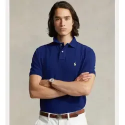 Ralph Lauren Underwear Poloshirt Dunkelblau Größe S - Herren Plussize Poloshirt aus 100% Baumwolle, mit klassischem Polokragen und Label-Stickerei, ideal für elegante Freizeitlooks.