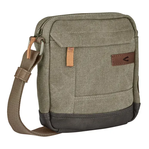 camel active Air Herren Umhängetasche - Kompakte Crossbody Bag in Grün, ideal für den täglichen Gebrauch mit praktischem Reißverschluss und sportlichem Design