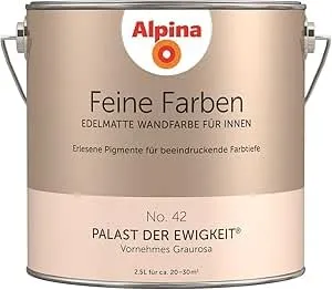 Alpina Feine Farben No. 42 Palast der Ewigkeit® - Edelmatte Innenfarbe für einzigartige Farbwirkungen, beeindruckende Farbtiefe und einfache Verarbeitung – ideal für ein elegantes Zuhause.