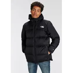 The North Face Diablo Down Hoodie Men - Wärme & Komfort in TNF Black Heather - Funktionsjacken mit 700er-Fillpower Daunen für blitzschnelle Wärme. Robuste Diamant-Ripstop-Konstruktion und wasserabweisend für optimalen Schutz bei kaltem Wetter.