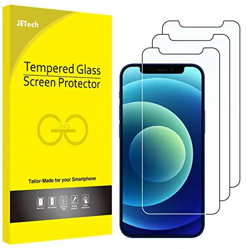 JETech Schutzfolie Kompatibel mit iPhone 12 mini 5,4 Zoll, Gehärtetem Glas, 3 Stück