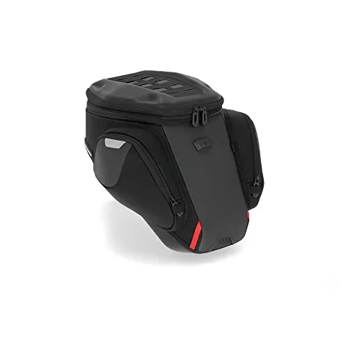 SW-Motech Pro GS 16-20 L - Tankrucksack Pro Ring in Schwarz, ideal für BMW R 1250 GS mit großzügigem Stauraum und MOLLE-Aufsatz für Smartphone-Halter