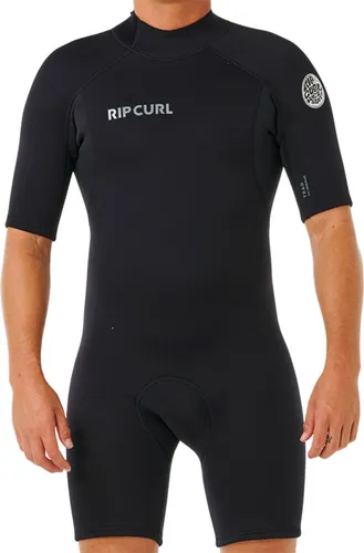 RIP CURL TRAD 2/2 BACK ZIP Shorty 2026 black - XXL - Hochwertiger Herren Springsuit aus flexiblem E3 Neopren für Surfen und Strandtage. Der Rückenreißverschluss sorgt für einfaches An- und Ausziehen, während das E4 Thermo Futter zusätzlichen Komfort bietet. Ideal für aktive Wassersportler.