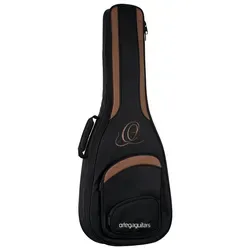 Ortega Pro Gigbag für 7/8 Konzertgitarre - Zubehör für Gitarre & Bass, gepolsterte Tasche aus robustem Nylon mit verstellbaren Rucksackgurten und zwei Außentaschen für optimalen Schutz und Komfort.
