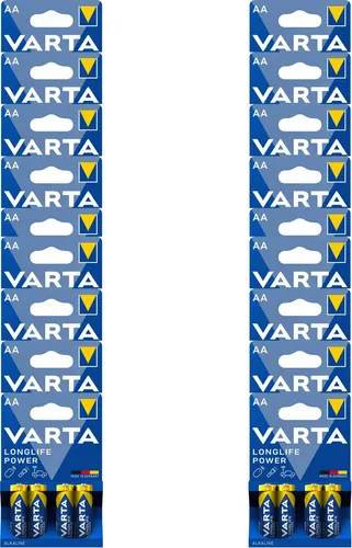 Batterien VARTA 4906, Mignon AA / LR6 Alkaline, LONGLIFE Power, 1,5V, 20 x 4er Pack