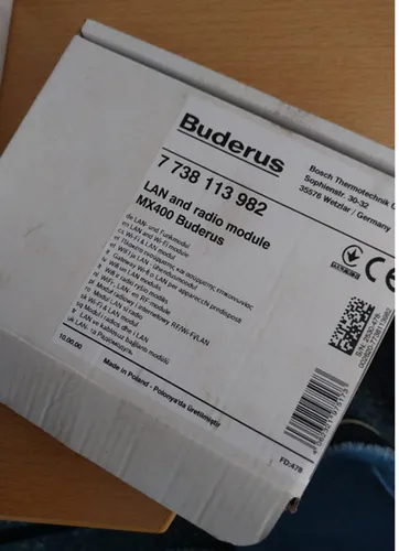 Buderus LAN- und Funkmodul MX400 - 7738113982 - Sonstige Elektroinstallationsartikel, steuern Sie Ihr Heizsystem bequem über die MyBuderus App oder Funkfernbedienung und profitieren Sie von smarter Heizungssteuerung.