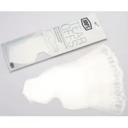 100% Damen Racecraft/Accuri/Strata Standard Tear-Offs, Clear - Sportbrillen mit 20er-Pack Abreißkappen für klare Sicht und schnelles Wechseln, passend für Racecraft, Accuri und Strata Brillen