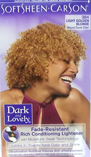 Dark and Lovely Fade Resistant Rich Conditioning Color Haarfarbe/Hair Color Light Golden Blonde 384