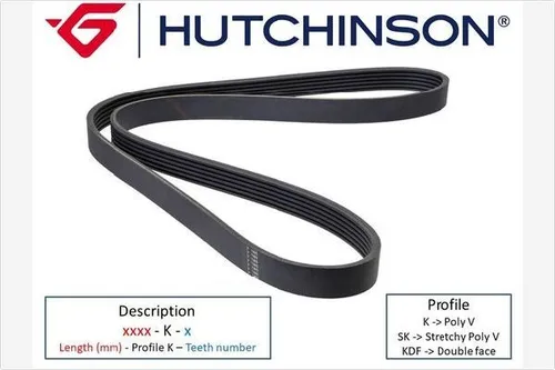 Hutchinson Keilrippenriemen Poly-V 1270 K 4