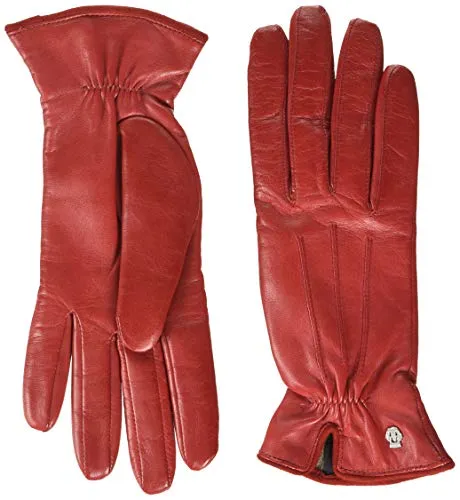 Roeckl Damen Antwerpen Handschuhe in Classic Red, Größe 7.5 - Elegante Handschuhe aus feinstem Haarschaf Nappaleder, ideal für stilvolle Auftritte und optimalen Tragekomfort.