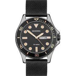 Sekonda Classic Herrenuhr 1872 – Eleganz trifft Funktionalität - Die Sekonda 1872 vereint klassischen Stil mit moderner Funktionalität. Ihr elegantes Stahlgeflecht-Armband und das klare Zifferblatt machen sie zum perfekten Begleiter für jeden Anlass.