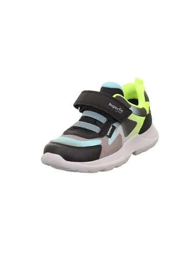 Superfit Rush Jungen Sneaker GRAU/GELB 2000 - Wasserdicht & Atmungsaktiv - Sneaker für Jungen mit Sympatex Membrane, herausnehmbarer Einlegesohle aus chromfreiem Leder und optimalem Fußklima durch atmungsaktives Textilfutter.