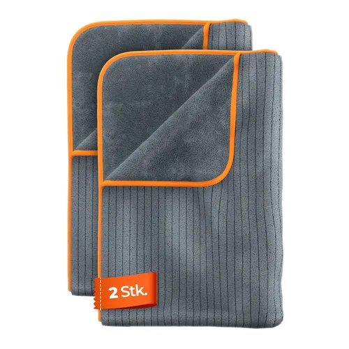 2x ADBL Dementor Premium Mikrofaser Trockentuch extrem saugfähig 900GSM 60x90