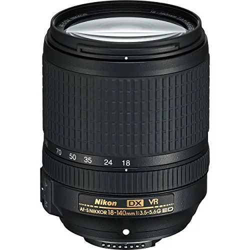 Nikon AF-S DX 18-140 mm 1:3,5-5,6G ED VR - Kompaktes Universal-Zoomobjektiv, bildstabilisiert für scharfe Aufnahmen bei jeder Lichtbedingung