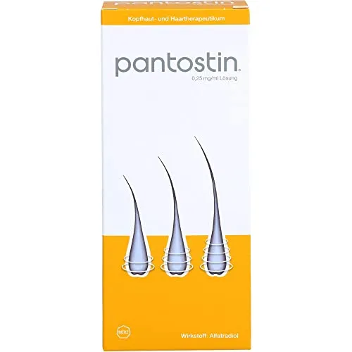 Pantostin 100 ML - Arzneimittel gegen hormonell bedingten Haarausfall, fördert das Haarwachstum bei Männern und Frauen mit androgenetischer Alopezie.