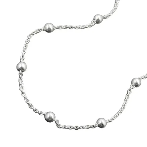 Gallay Fußkette 925 Silber mit 13 Kugeln, 25cm - Elegante Fußkette aus 925 Sterlingsilber, 1,3mm dick, mit 13 stilvollen Kugeln. Ideal für einen modischen Akzent an Ihrem Fuß.