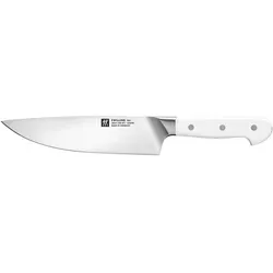 Zwilling Pro le blanc Kochmesser, 20 cm | Hochwertige Küchenqualität - Professionelles 20 cm Kochmesser mit geschmiedeter Klinge aus speziellem Edelstahl und V-Edge-Schliff. Der elegante weiße Griff sorgt für optimale Balance und Hygiene in jeder Küche.