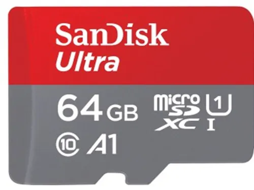 SanDisk Ultra 64GB micro SDHC Speicherkarte - Micro SD-Karte mit 64 GB Speicherkapazität, ideal für Fotos und Videos. Hohe Übertragungsgeschwindigkeit für schnelle Datenübertragung und zuverlässige Leistung.