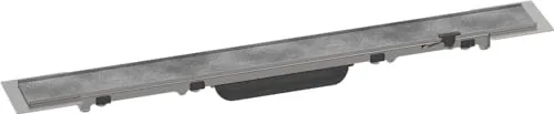 Hansgrohe RainDrain Rock Fertigset Duschrinne - Sanitärinstallation mit befliesbarer Abdeckung und höhenverstellbarer Funktion für einfache Reinigung und optimale Ablaufleistung bis 60 l/min. Ideal für Neubau und Sanierung.