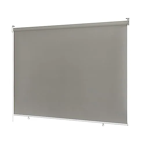 Ventanara® Außenrollo 100% Blickdicht - Grau, 100 x 230 cm - Seitenzug- & Springrollos mit 100% blickdichtem Stoff für optimalen Sicht- und Sonnenschutz. Ideal für Balkone, reißfest und witterungsbeständig für lange Haltbarkeit.