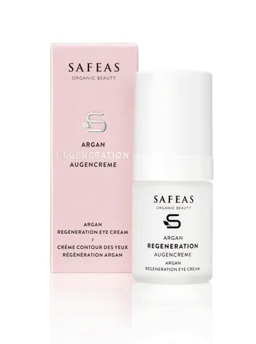 Safeas Argan Augencreme, 15 Milliliter - Augenpflege mit hochwertigem Arganöl, spendet intensive Feuchtigkeit und reduziert feine Linien für einen strahlenden Blick.