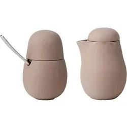 Viva Scandinavia Porzellan Milch und Zucker Set NINA - powder braun