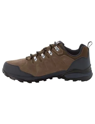 Jack Wolfskin Refugio Texapore Low M - Robuste Wanderschuhe für Herren - Wanderschuhe mit TEXAPORE CORE für optimalen Wetterschutz, wasserdicht und atmungsaktiv. Ideal für Wanderungen und Spaziergänge, bietet Komfort und Sicherheit.