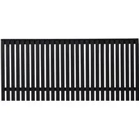 Plus Zaun Sendai 180 x 80 cm RAL 9005 Schwarz - Gartentische: Eleganter und robuster Zaun in edlem Schwarz, ideal für stilvolle Gartengestaltung und optimalen Sichtschutz.