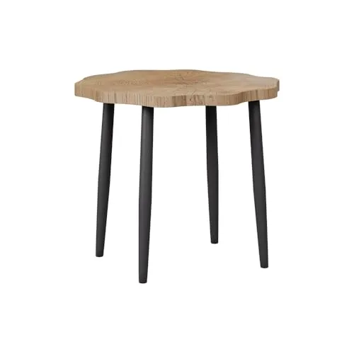 Vicco Couchtisch Ringo aus Eiche, 50 x 50 cm - Der stilvolle Couchtisch Ringo aus Eiche ist der perfekte Blickfang für dein Wohnzimmer. Mit seinem modernen Design und der stabilen Konstruktion ist er vielseitig einsetzbar und sorgt für eine gemütliche Atmosphäre.