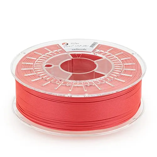 extrudr® PLA NX2 MATT ø1.75mm (1kg) 'HELLFIRE RED/ROT MATT' - 3D Drucker Filament - Made in Austria