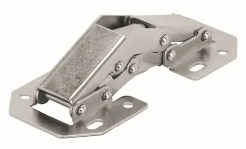 Hettich Aufschraubscharnier mit Feder 104 x 44 mm - Möbelbeschläge für eine einfache und zuverlässige Türmontage, mit integrierter Feder für sanftes Schließen.